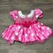 Disney Costumes | Disney Minnie Mouse Baby Girl Costume Size 6-12m | Color: Pink/White | Size: 6-12m