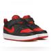 Nike Shoes | Kids' Court Borough 2 Low Top Sneaker Baby/Toddler | Color: Black/Red | Size: 5bb