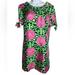 Lilly Pulitzer Dresses | Lilly Pulitzer Size 8 Stunning 100% Silk Pink And Green Floral Dress | Color: Green/Pink | Size: 8