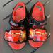 Disney Shoes | Lightening Mcqueen Light Up Todder Boys Sandals, Size 8 | Color: Black/Red | Size: 8b