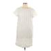 Kate Spade New York Casual Dress - Mini Crew Neck Short sleeves: White Print Dresses - Women's Size 10