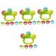 ibasenice 20 Pcs Hand Bell Baby Teether Hand Grip Baby Toys Baby Teething Toy Newborn Toys Baby Sensory Learning Toys Kids Shaker Bell Toys Pet Bell Toy Infant Appease Plastic