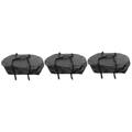 Sosoport 3pcs Oven Dust Cover Charcoal Polyester Waterproof Cover