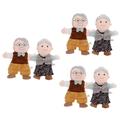 Abaodam 6 Pcs Character Hand Puppet Lifelike Figure Hand Puppet for Story Telling Kids Playset Toys for Rabbits Hand Puppet for Kids Rabbit Decor Stuffed Toy Plush Doll Child Cosplay