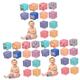 Vaguelly 36 Pcs Wooden Block Toy Blocks for Babies Rubber Block Kids Building Blocks Building Blocks for Kids Blocks for Toddlers Soft Blocks Baby Soft Rubber Soft Building Blocks Taste