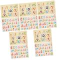 Toyvian 10 Sets Arabic Puzzle Toddler Puzzle Toddler Toys Kids Toy Logic Wood Puzzle Toy Wooden Puzzles for Toddlers Wooden Puzzles for Kids Alphabet Puzzle Funny Toys Child Jigsaw Number