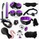 12 Pcs Sm Binding Set Sex Handcuffs Bondage Nipple Toy Sex Paddle Sex Toy for Adult Couples Sex Games Novelty Toys Sm Toys Bondage Toy for Role Play Sex Gift for Adult Couple