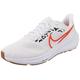 NIKE Women's WMNS AIR Zoom Pegasus 39 Sneaker, White/Team Orange-Platinum Tint, 4 UK