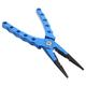 Happyyami 2pcs Fishing Pliers Saltwater Fishing Line Fishing Scissors Catfish Skinner Braiding Tools Fishing Cutting Tool Knot Tying Tool Braid Tool Fishing Tackle Remover Aluminum Alloy Tie