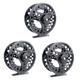 Yardwe 3pcs Fly Fishing Reel Full Metal Wheel Bike Helmet Decorations Metal Fishing Reel Foosball Men Practical Fly Fishing Misting Fan Hose Replacement Mini Bike Parts Carnival Games