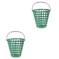 BESPORTBLE 2pcs Bag for Golf Balls Basket 150 Balls Ball Bucket with Handle Outdoor Golf Basket Green Basket Container Basket Storage Kid Inflatable Chair Washer Sports Man Gift Basket