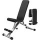 Adjustable Weight Bench,Adjustable Workout Bench Dumbbell Bench Fitness Equipment Home Abdominal Board Multifunctional Folding Gym Chair Black Weight Bench