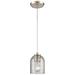 Sprinkle 5" Wide 1-Light Mini Pendant - Satin Nickel