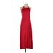 Gap Casual Dress - Maxi: Red Solid Dresses - Women's Size X-Small Petite