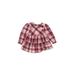 Bonnie Jean Dress: Burgundy Plaid Skirts & Dresses - Size 2Toddler