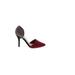 Chinese Laundry Heels: D'Orsay Stilleto Minimalist Burgundy Solid Shoes - Women's Size 7 1/2 - Pointed Toe