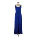 Socialite Casual Dress - Maxi: Blue Dresses - Women's Size Medium