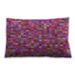 Ahgly Company Patterned Indoor-Outdoor Medium Violet Red Pink Lumbar Throw Pillow