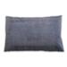 Ahgly Company Mid-Century Modern Indoor-Outdoor Slate Blue Grey Blue Lumbar Throw Pillow