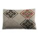 Ahgly Company Patterned Indoor-Outdoor Wheat Beige Lumbar Throw Pillow