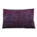 Ahgly Company Traditional Classic Indoor-Outdoor Plum Velvet Purple Lumbar Throw Pillow