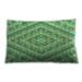 Ahgly Company Patterned Indoor-Outdoor Green Pepper Green Lumbar Throw Pillow