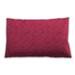 Ahgly Company Patterned Indoor-Outdoor Hot Deep Pink Lumbar Throw Pillow