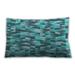 Ahgly Company Patterned Indoor-Outdoor Aquamarine Stone Green Lumbar Throw Pillow