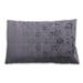Ahgly Company Mid-Century Modern Indoor-Outdoor Slate Blue Grey Blue Lumbar Throw Pillow
