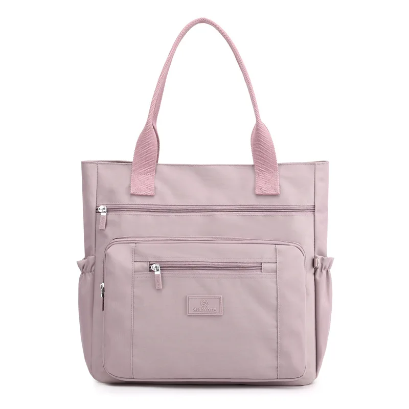 Sac à bandoulière en Nylon imperméable pour femme, fourre-tout de grande capacité, sac à poignée de mode, sac de Shopping, sac à main et bourse de voyage B