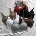 Haut court en coton pour femmes sous-vêtements féminins lingerie sexy intimes avec camisole