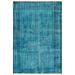 Blue 110 x 77 x 1 in Area Rug - Lofy Rectangle Vintage Rectangle 6'5" X 9'1" Area Rug Cotton/Wool | 110 H x 77 W x 1 D in | Wayfair