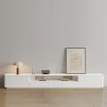 Orren Ellis TV cabinet Modern simple light luxury paint TV cabinet Wood in White | 15.7 H x 94.5 W x 15.7 D in | Wayfair