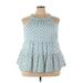 Torrid Casual Dress - Mini Halter Sleeveless: Blue Dresses - Women's Size 3X Plus
