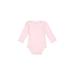 Carter's Long Sleeve Onesie: Pink Print Bottoms - Size 9 Month