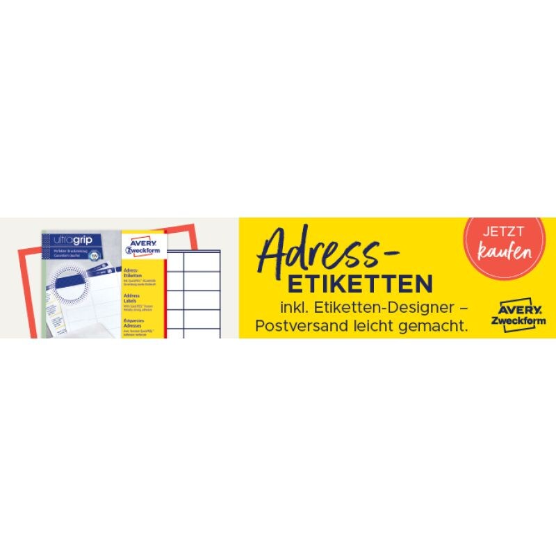AVERY Zweckform Versand-Etiketten, 99,1 x 67,7 mm, hochweiß Image