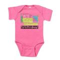 CafePress - I Wear This Shirt Periodically Periodic Table Infa - Cute Infant Bodysuit Baby Romper - Size Newborn - 24 Months