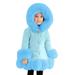 Short Jacket for Girls Little Girls Snow Jacket Kids Little Girl s Thicken Coat Winter Warm Faur Leather Button Down Jacket With Hood Long Sleeve Outerwear Little Girls Coat Size 6