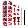 Pristin Nail Diamonds Set Spot Drill Spot Drill Pencil Nail Art Decoration Drill Pencil + Diamonds Manicure Tools Diamonds Special-Shaped Diamonds Art Decoration DIY + Curved Nail Diamonds Mani Tools