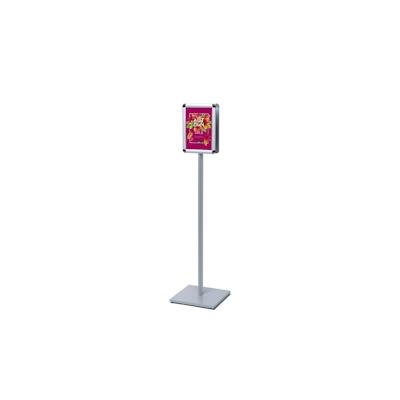 SHOWDOWN Displays Showdown Infoständer Design Standard DIN A4 - Doppelseitig - Aluminium / Stahl - Silber Image