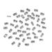 Milue 50pcs Rectangle Pointed Bottom Rhinestones Eye Catching Nail Accessories