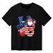 Ykohkofe Little Children And Big Kids Pygmy Flag LOVE Cartoon Print Boys And Girls Tops Short Sleeved T Shirts Baby Outfits Baby Bodysuit Take Home Outfit baby clothes