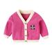 Toddler Boys Girls Jacket Children Kids Baby Cute Cartoon Animals Pullover Blouse Tops Cardigan Coat Outfits Clothes Size 3-4T