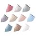 Ykohkofe Baby Bibs For Boy Girl Bandana Bibs 10 Pack For Unisex Toddler Soft Absorbent Bib For Drooling Teething Baby Outfits Baby Bodysuit Take Home Outfit baby clothes