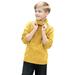 ASFGIMUJ Toddler Girl Sweater And Boys Sweaters Knit Cable Turtleneck Pullover Soft Warm High Collar Children S Sweater Knitted Sweater Yellow 2 Years-3 Years