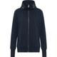 Elbsand Sweatjacke "Alvis" Damen coldwater, Gr. S, Baumwolle, mit breitem Stehkragen