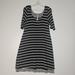Anthropologie Dresses | Anthropologie By Bailey 44 Striped Dress Black White Size Large | Color: Black/White | Size: L