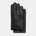 Coach Accessories | New! Coach Leather Gloves, Size Small | Color: Black | Size: Os