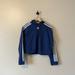 Adidas Tops | Adidas Cropped Hoodie | Color: Blue/White | Size: Xs