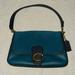 Coach Bags | Coach Suede Soft Tabby Shoulder Bag With Convertible Straps - Teal And Navy | Color: Blue | Size: Os